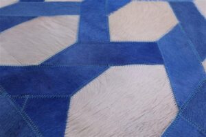 Bastian Blue White Brazilian Cowhide Rug / Per Sq Metre - Avant Garde Furniture - Designer Furniture Store & Luxury Home Decor