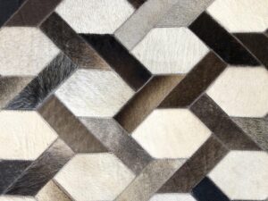 Bastian Grey Brown White Brazilian Cowhide Rug / Per Sq Metre - Avant Garde Furniture - Designer Furniture Store & Luxury Home Decor