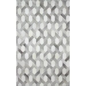 Bastian Grey White Cowhide Rug 6' x 9' - Avant Garde Furniture - Designer Furniture Store & Luxury Home Decor