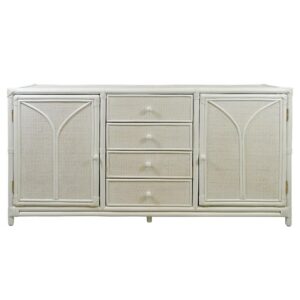 Baxter Plantation White Bamboo Rattan Cabinet 150cm - Avant Garde Furniture - Designer Furniture Store & Luxury Home Decor