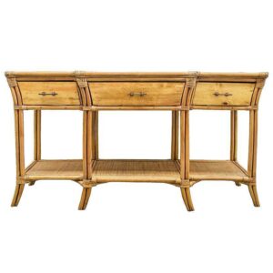 Baxter Toffee Bamboo Rattan Console 150cm - Avant Garde Furniture - Designer Furniture Store & Luxury Home Decor
