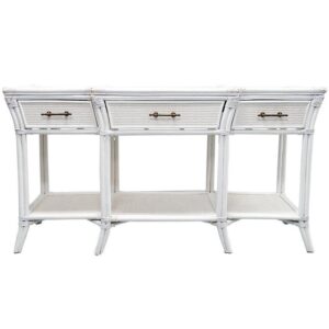 Baxter White Bamboo Rattan Console 150cm - Avant Garde Furniture - Designer Furniture Store & Luxury Home Decor