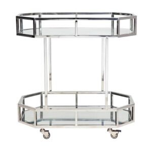 Bellagio Chrome Mirror Drinks Trolley 90cm - Avant Garde Furniture - Designer Furniture Store & Luxury Home Decor