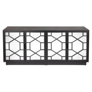 Benson Black Ash Mirror Buffet - Avant Garde Furniture - Designer Furniture Store & Luxury Home Decor