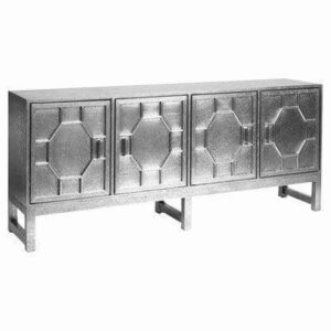Benson Nickel Entertainment Cabinet - Avant Garde Furniture - Designer Furniture Store & Luxury Home Decor