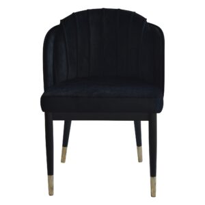 Bernhardt Black Velvet Dining Chair - Avant Garde Furniture - Designer Furniture Store & Luxury Home Decor
