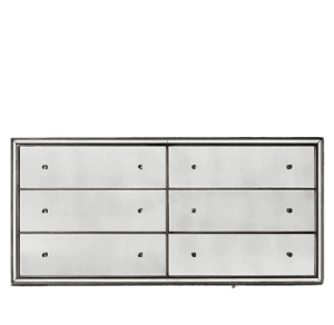 Beverley Antique Mirror Black Iron Dressing Cabinet - Avant Garde Furniture - Designer Furniture Store & Luxury Home Decor