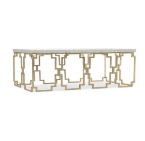 Blanco Marble Gold Leaf Coffee Table - Avant Garde Furniture - Designer Furniture Store & Luxury Home Decor