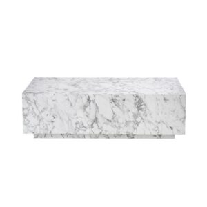 Blanco Arabesque Marble Coffee Table - Avant Garde Furniture - Designer Furniture Store & Luxury Home Decor
