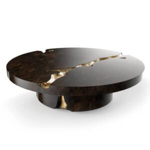 Empire Mahogany Brass Coffee Table - Avant Garde Furniture - Designer Furniture Store & Luxury Home Decor