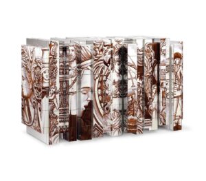 Heritage Italian Brown White Italian Tile Credenza - Avant Garde Furniture - Designer Furniture Store & Luxury Home Decor