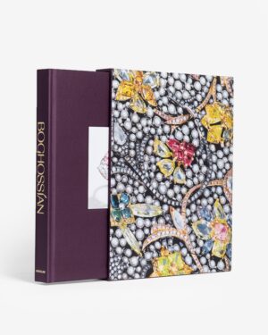 Book with colourful gemstone cover design.