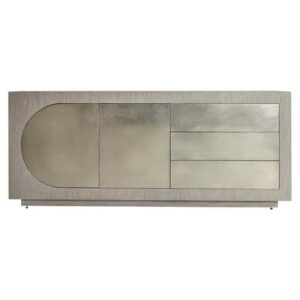 Bond Grey Oak Nickel Buffet - Avant Garde Furniture - Designer Furniture Store & Luxury Home Decor