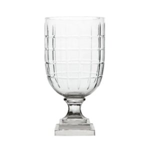 Borgata Crystal Glass Urn on Stand - Avant Garde Furniture - Designer Furniture Store & Luxury Home Decor