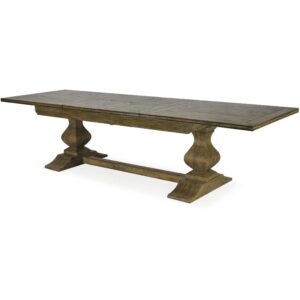 Bosquet Antique Oak Extension Pedestal Dining Table 310cm - Avant Garde Furniture - Designer Furniture Store & Luxury Home Decor