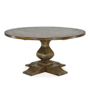 Bosquet Antique Oak Round Pedestal Dining Table 1550cm - Avant Garde Furniture - Designer Furniture Store & Luxury Home Decor