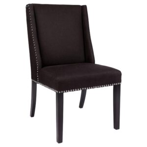 Braydon Black Linen Dining Chair - Avant Garde Furniture - Designer Furniture Store & Luxury Home Decor