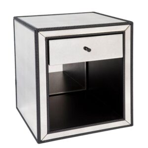 Brentwood Antique Mirrored Bedside Table - Avant Garde Furniture - Designer Furniture Store & Luxury Home Decor