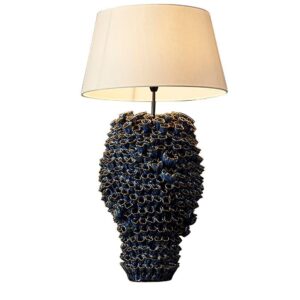 Byron Ceramic Table Lamp with White Shade - Avant Garde Furniture - Designer Furniture Store & Luxury Home Decor