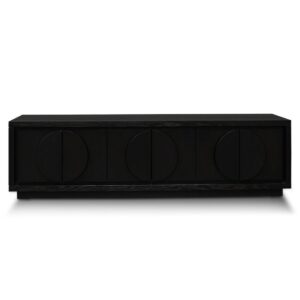 Calibre Black Oak Entertainment Console 200cm - Avant Garde Furniture - Designer Furniture Store & Luxury Home Decor