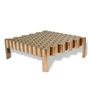 Calibre Brass Square Coffee Table - Avant Garde Furniture - Designer Furniture Store & Luxury Home Decor