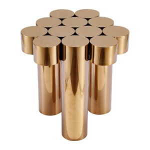 Calibre Brass Tall Sidetable - Avant Garde Furniture - Designer Furniture Store & Luxury Home Decor