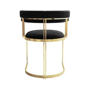 Campaign Cantilever Black Velvet Gold Dining Chair - Avant Garde Furniture - Designer Furniture Store & Luxury Home Decor