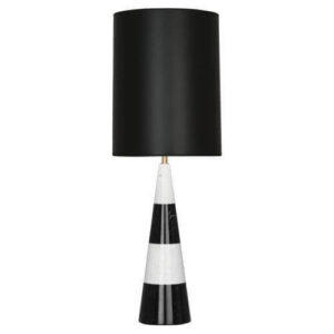 Canaan Black White Marble Table Lamp with Black Shade 89cm - Avant Garde Furniture - Designer Furniture Store & Luxury Home Decor