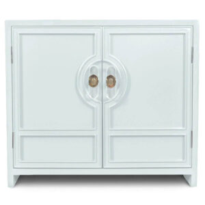 Cannes Duck Egg Lacquer Brass Cabinet - Avant Garde Furniture - Designer Furniture Store & Luxury Home Decor