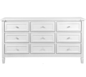 Carter White Silver Drawer Chest - Avant Garde Furniture - Designer Furniture Store & Luxury Home Decor