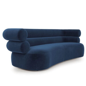 Caspian Navy Velvet Sofa 175cm - Avant Garde Furniture - Designer Furniture Store & Luxury Home Decor