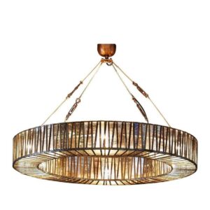 Cavalli Brass Glass Large Chandelier - Avant Garde Furniture - Designer Furniture Store & Luxury Home Decor