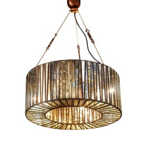 Cavalli Brass Glass Medium Chandelier - Avant Garde Furniture - Designer Furniture Store & Luxury Home Decor