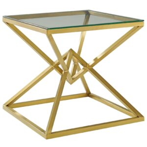 Cavalli Brushed Gold Sidetable - Avant Garde Furniture - Designer Furniture Store & Luxury Home Decor
