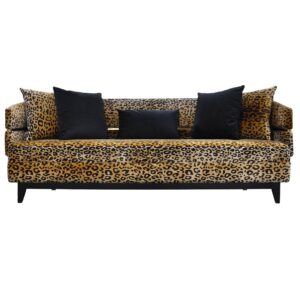 Cavalli Leopard Velvet Sofa 227cm - Avant Garde Furniture - Designer Furniture Store & Luxury Home Decor