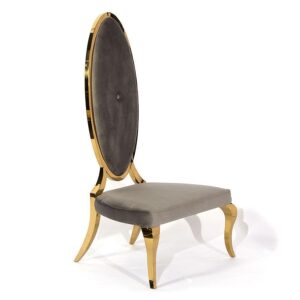 Charmant Grey Velvet Gold Chair - Avant Garde Furniture - Designer Furniture Store & Luxury Home Decor