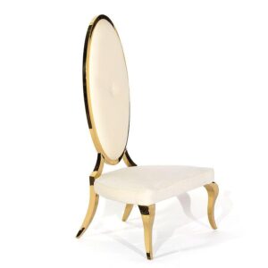 Charmant White Velvet Gold Chair - Avant Garde Furniture - Designer Furniture Store & Luxury Home Decor