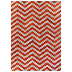 Chevron Red White Cowhide Rug - Avant Garde Furniture - Designer Furniture Store & Luxury Home Decor