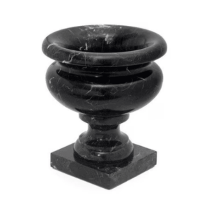 Nero Marble Tall Pedestal Vase - Avant Garde Furniture - Designer Furniture Store & Luxury Home Decor