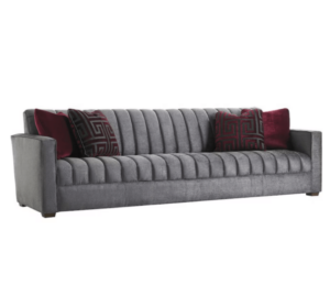 Lexington Grey Velvet Sofa