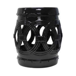Ciclos Black Ceramic Stool - Avant Garde Furniture - Designer Furniture Store & Luxury Home Decor