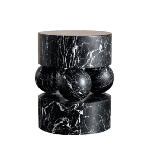 Ciclos Nero Marquina Sidetable - Avant Garde Furniture - Designer Furniture Store & Luxury Home Decor