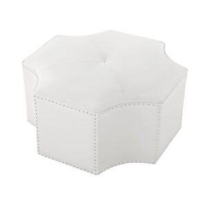 Cocktail Black Velvet Studded Ottoman - Avant Garde Furniture - Designer Furniture Store & Luxury Home Decor