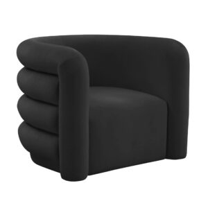 Contempo Black Velvet Armchair Sofa - Avant Garde Furniture - Designer Furniture Store & Luxury Home Decor