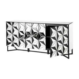 Converse Geometric Mirror Buffet - Avant Garde Furniture - Designer Furniture Store & Luxury Home Decor