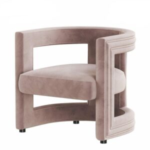 Cordoba Dusty Pink Velvet Chair - Avant Garde Furniture - Designer Furniture Store & Luxury Home Decor