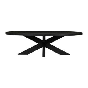 Cubano Ebony Oak Oval Dining Table 250cm - Avant Garde Furniture - Designer Furniture Store & Luxury Home Decor