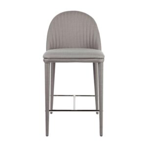 Dante Panelled Kitchen Stool - Charcoal - Avant Garde Furniture - Designer Furniture Store & Luxury Home Decor