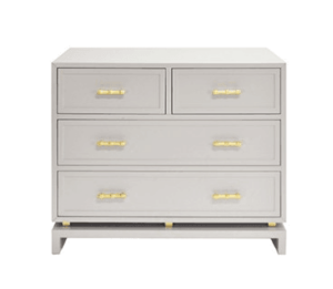 Declan Light Grey Gold Chest Drawer - Avant Garde Furniture - Designer Furniture Store & Luxury Home Decor