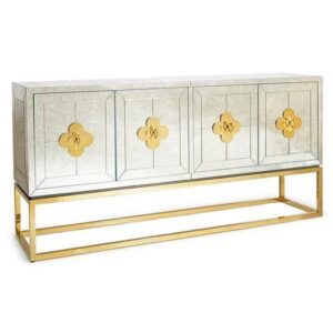 Delphi Antique Mirror Brass Buffet Cabinet - Avant Garde Furniture - Designer Furniture Store & Luxury Home Decor